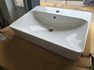 Variform Wastafel Met Hansgrohe Mengkraan Sphinx, 500.780,0. 4, wit